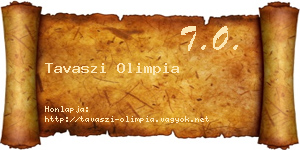 Tavaszi Olimpia névjegykártya